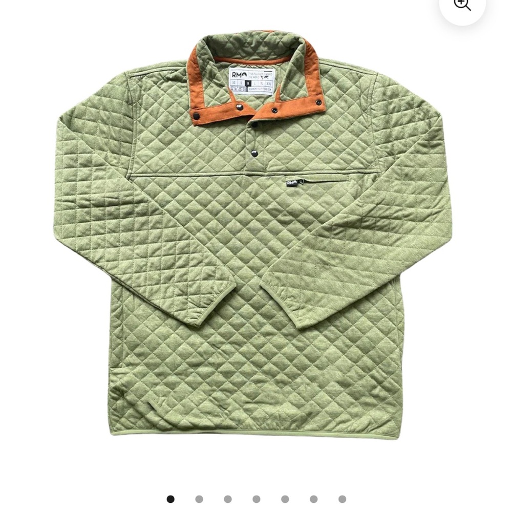 Blue Quilted Rock Monkey Pullover - image 1